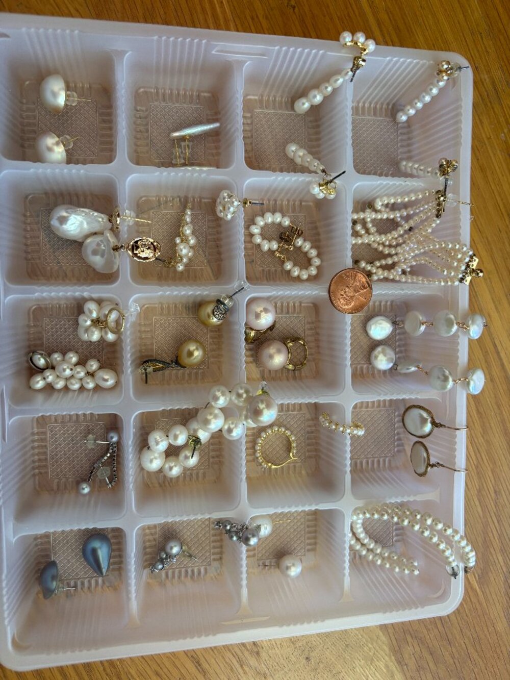 Natural Pearl Earrings Lot Freshwater Pearls Sterling Silver Gold Plated Artisan